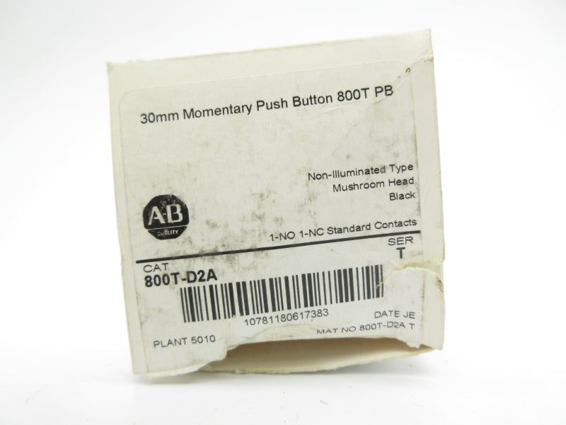 ALLEN BRADLEY 800T-D2A SER. T (AS PICTURED) (WH) NSMP