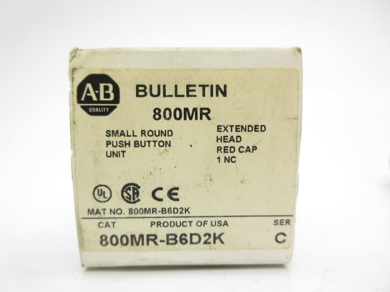 ALLEN BRADLEY 800MR-B6D2K SER. C (WH) NSMP