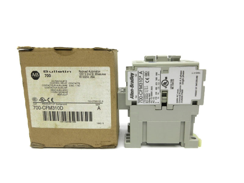 ALLEN BRADLEY 700-CFM310D SER. A 110/120V (BR/WH) NSMP