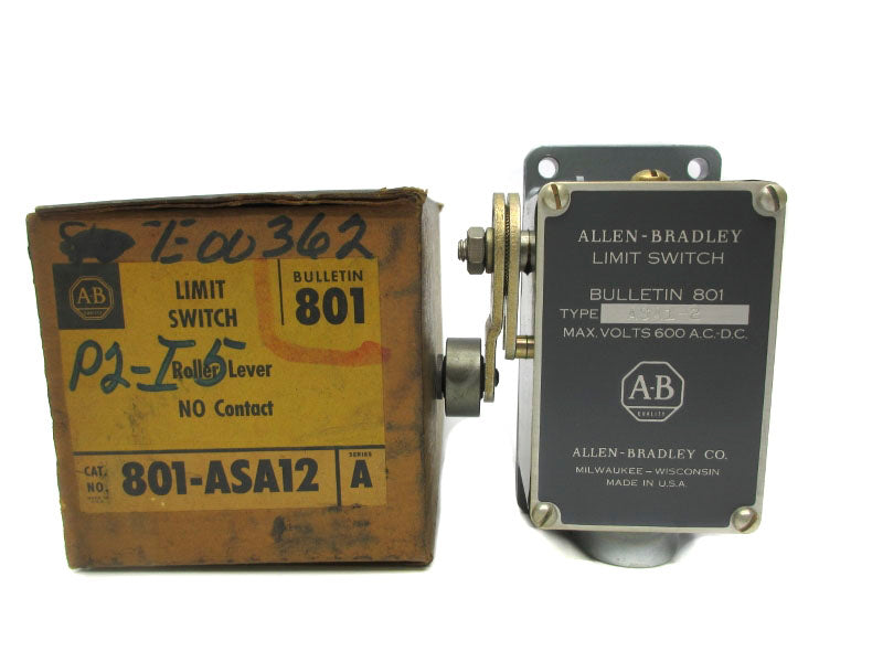 ALLEN BRADLEY 801-ASA12 SER. A 600VAC/DC (BR/YL) NSMP