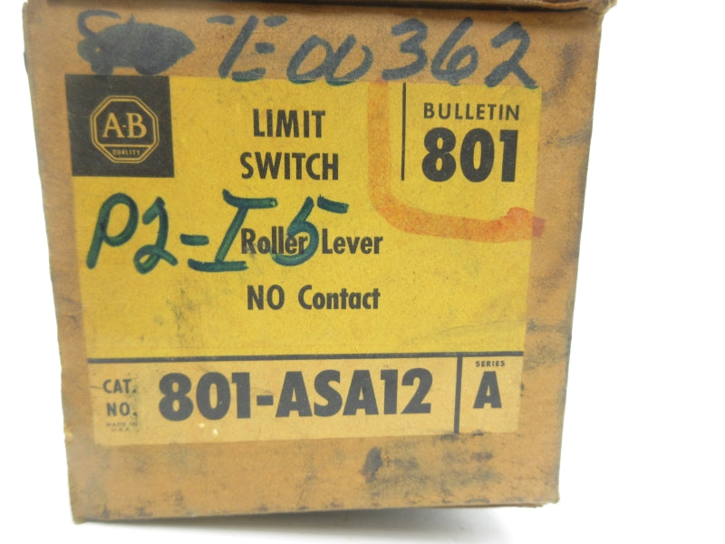 ALLEN BRADLEY 801-ASA12 SER. A 600VAC/DC (BR/YL) NSMP