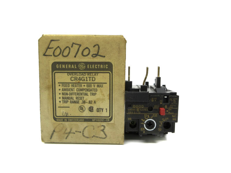 GENERAL ELECTRIC CR4G1TD 600V .38-.62A NSMP