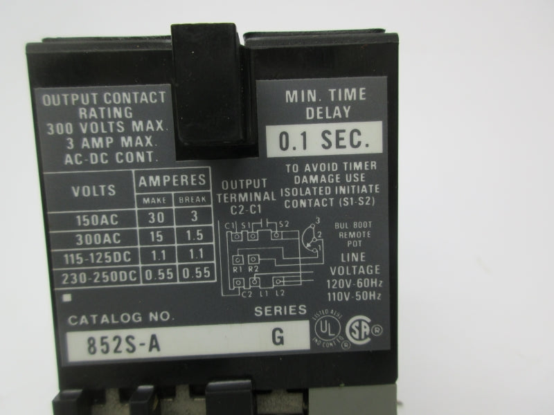 ALLEN BRADLEY 852S-A SER. G 300V 3A 0.1S (AS PICTURED) NSNP