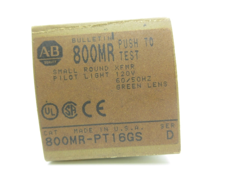 ALLEN BRADLEY 800MR-PT16GS SER. D 120V (GY/BL) NSMP