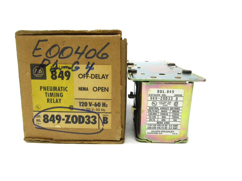 INDUSTRIAL SPARE PART 849-ZOD33 SER. B 110/120V 60A (BR/YL) NSMP