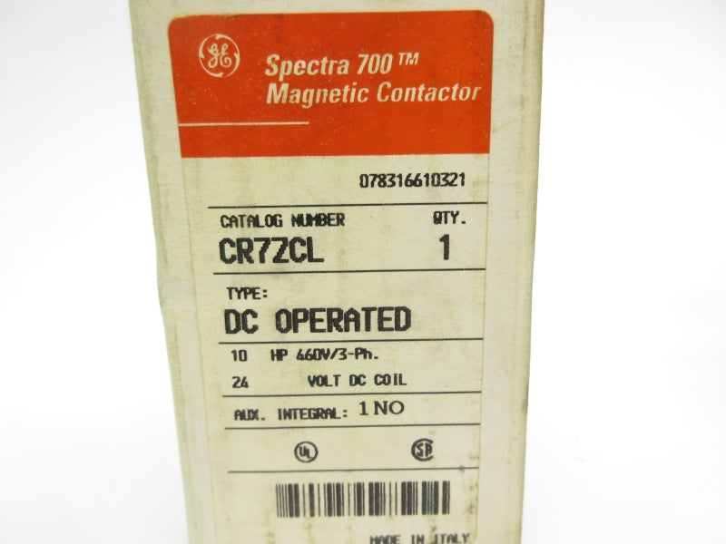 GENERAL ELECTRIC CR7ZCL 24VDC 10A NSMP