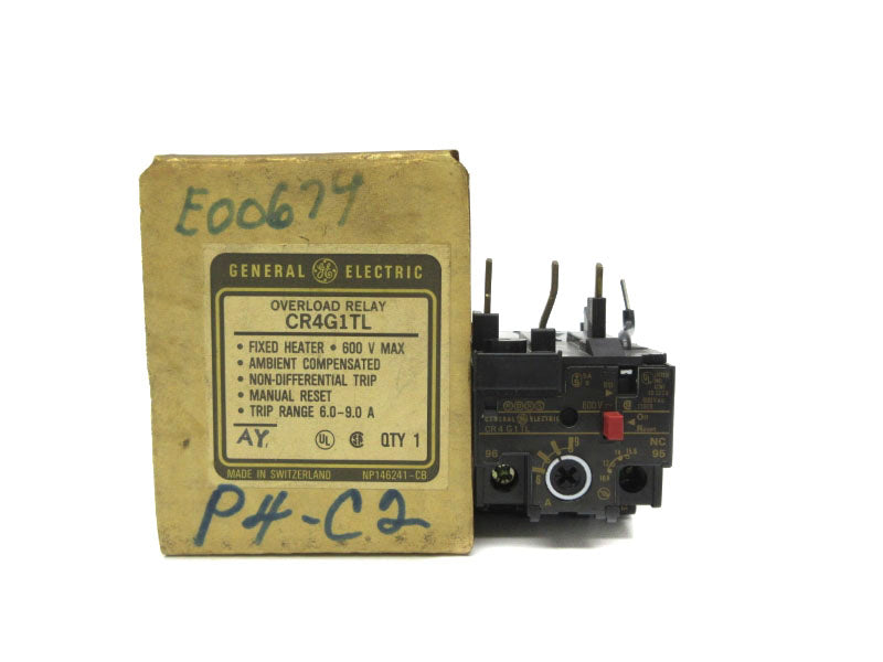 GENERAL ELECTRIC CR4G1TL 600V 6.0-9.0A NSMP