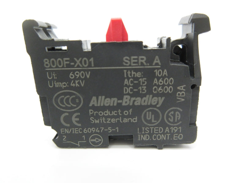 ALLEN BRADLEY 800F-X01 SER. A 690V 10A NSNP