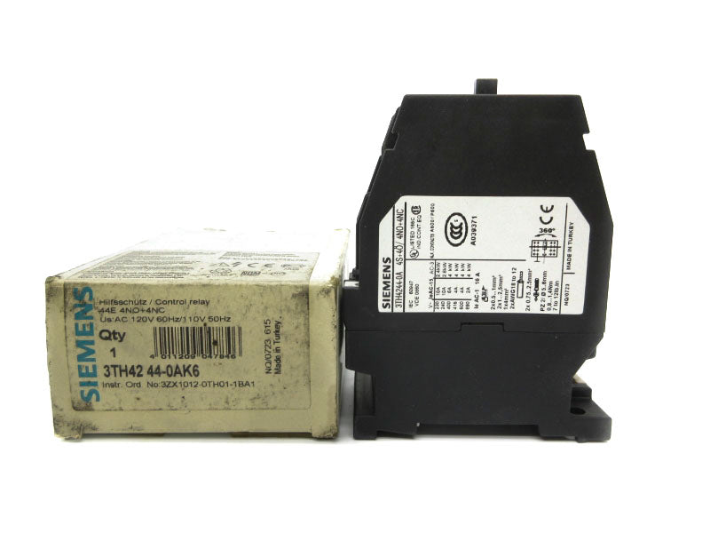 SIEMENS 3TH4244-0AK6 110/120V 16A NSMP