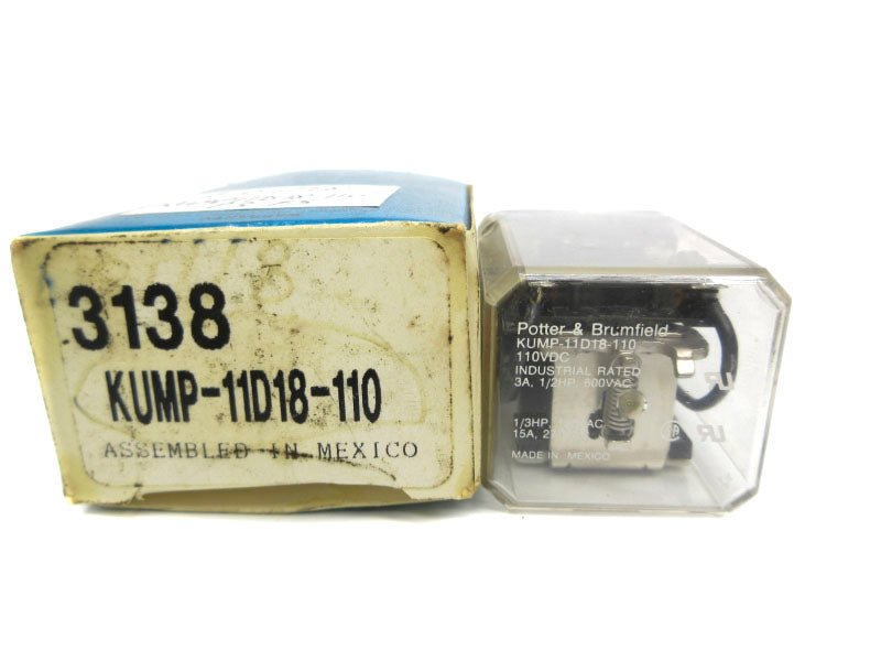 POTTER&BRUMFIELD KUMP-11D18-110 110VDC 3A NSMP