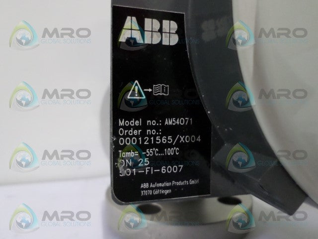 ABB AM54071-DN25 ARMORED VARIABLE AREA FLOWMETER * NEW NO BOX *