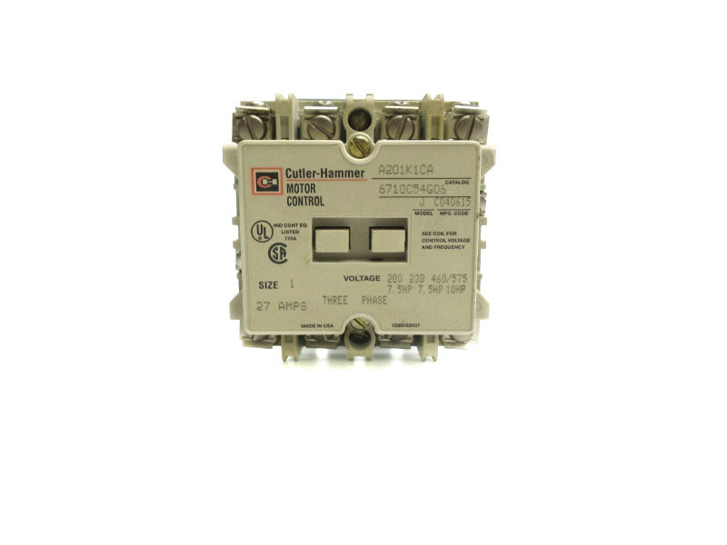 CUTLER HAMMER A201K1CA 6710C54G06 110/120V 27A NSNP