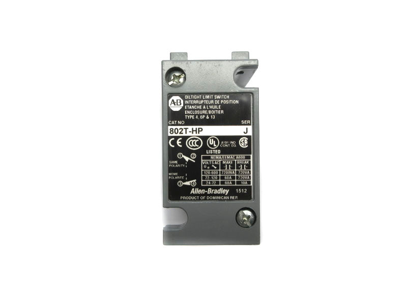ALLEN BRADLEY 802T-HP SER. J 120-600VAC 60A (AS PICTURED) NSNP