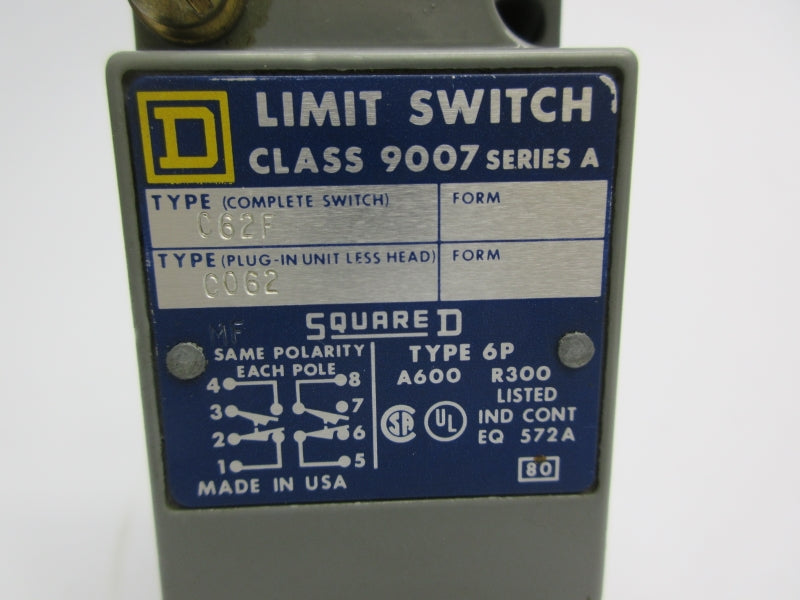 SQUARE D 9007C62F SER. A (AS PICTURED) NSNP