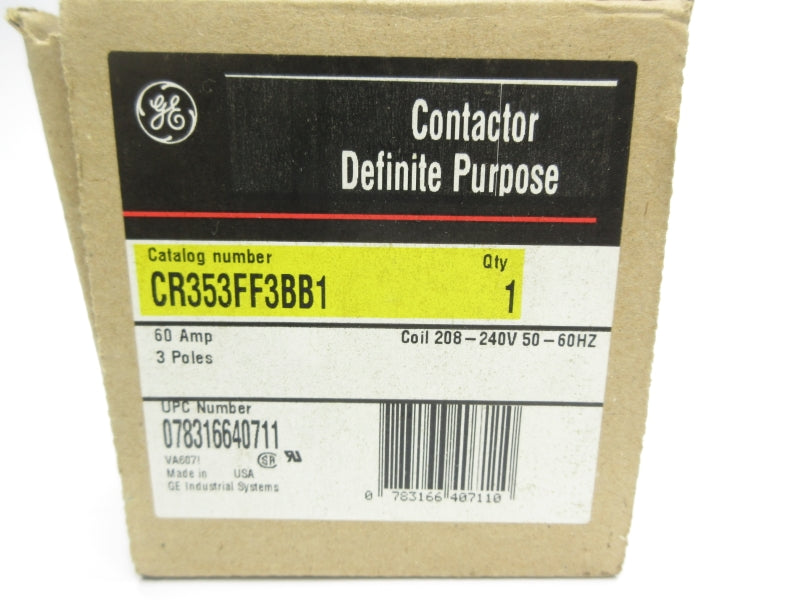 GENERAL ELECTRIC CR353FF3BB1 SER. A 208-240V 60A NSMP