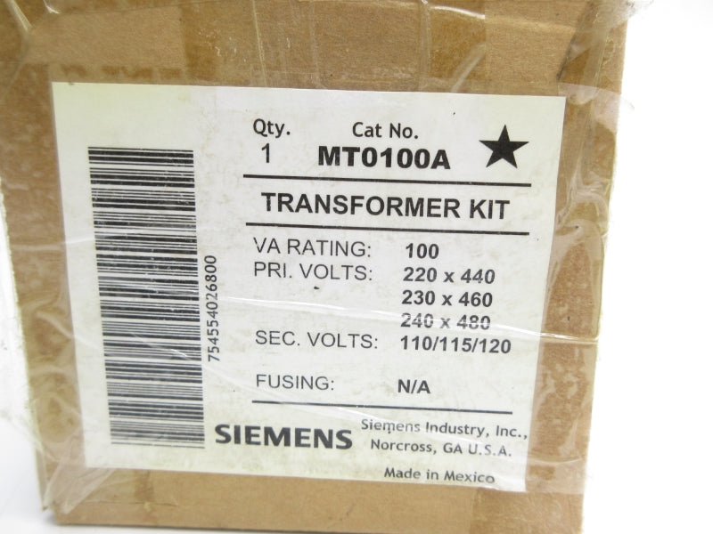 SIEMENS MT0100A 480V NSMP