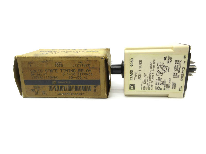 SQUARE D 9050JCK11V20 SER. A 120VAC 0.1-10S NSMP