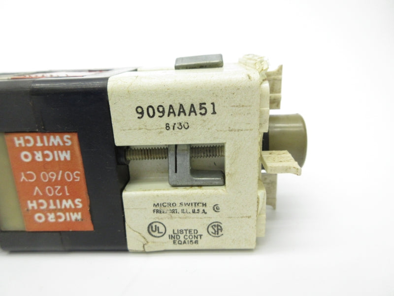 MICRO SWITCH 909AAA51 120V UNMP