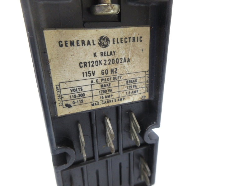 GENERAL ELECTRIC CR120K22002AA 115V 15A UNMP