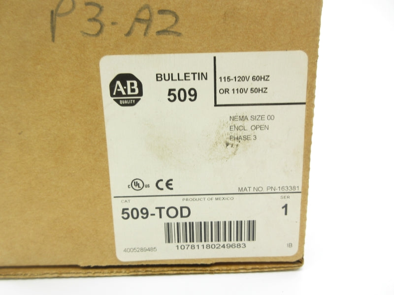 ALLEN BRADLEY 509-TOD SER. 1 110/115-120V (BR/WH) NSMP