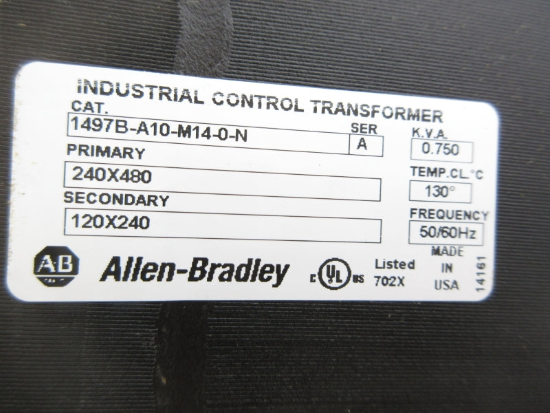 ALLEN BRADLEY 1497B-A10-M14-0-N SER. A 240/480V NSNP
