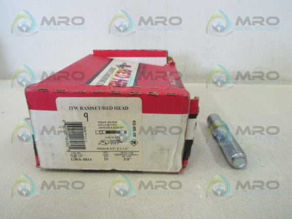 RED HEAD GWS-5834 TRUEBOLT WEDGE ANCHOR (BOX OF 9)  NSMP