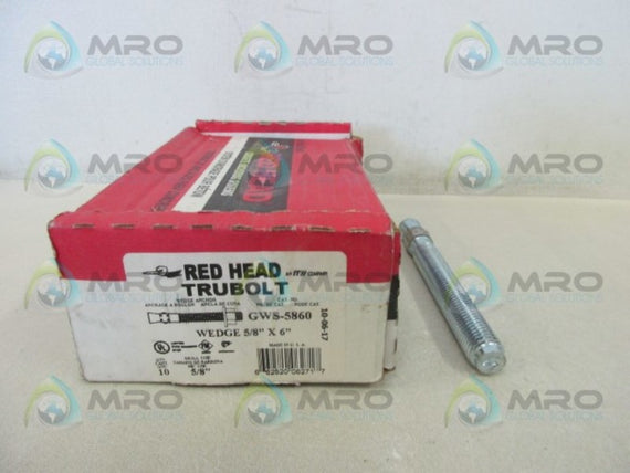 RED HEAD GWS-5860 TRUEBOLT WEDGE ANCHOR (BOX OF 10)  NSMP
