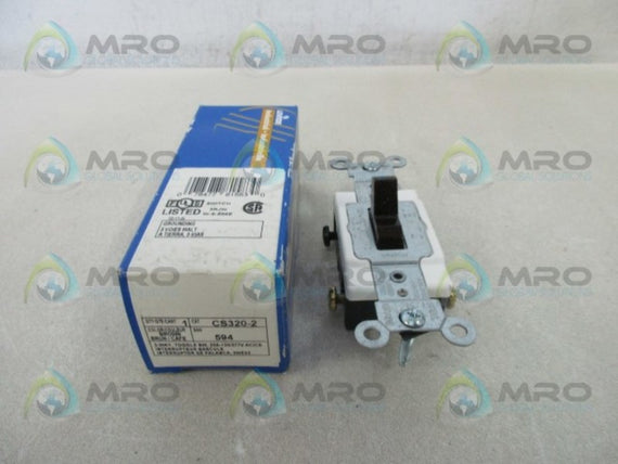 LEVITON CS320-2 3W TOGGLE SWITCH  NSMP