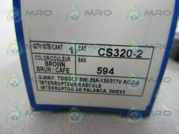 LEVITON CS320-2 3W TOGGLE SWITCH  NSMP