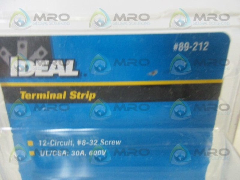 IDEAL 89-212 TERMINAL STRIP * NEW IN ORIGINAL PACKAGE *