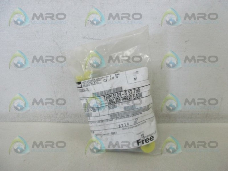 PARKER 6-CC50X-S LONG STRAIGHT THREAD ELBOW (PK OF 10) * NEW IN FACTORY BAG *