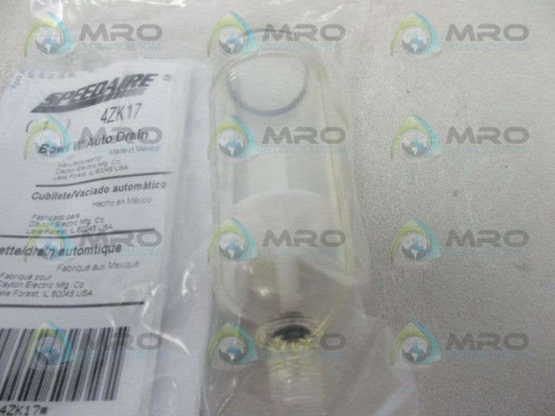 SPEEDAIRE 4ZK17 BOWL W/ AUTOR DRAIN  NSMP