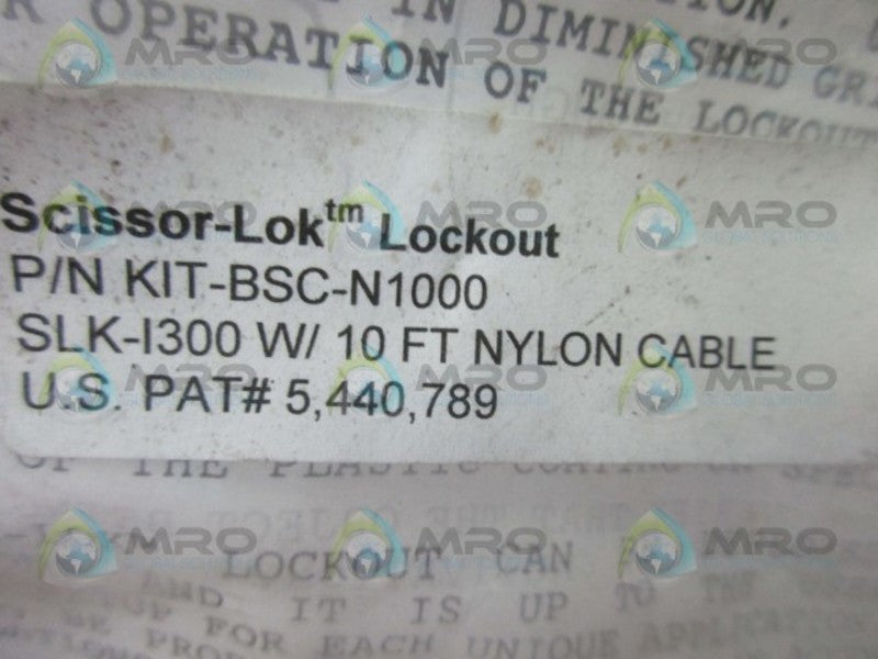 SCISSOR-LOK SKL-I300 CLAMPING LOCKOUT  NSMP