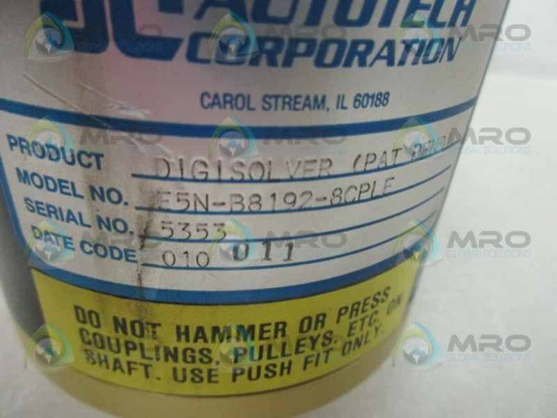 AUTOTECH CONTROLS E5N-B8192-8CPLE SHAFT DISGISOLVER  UNMP