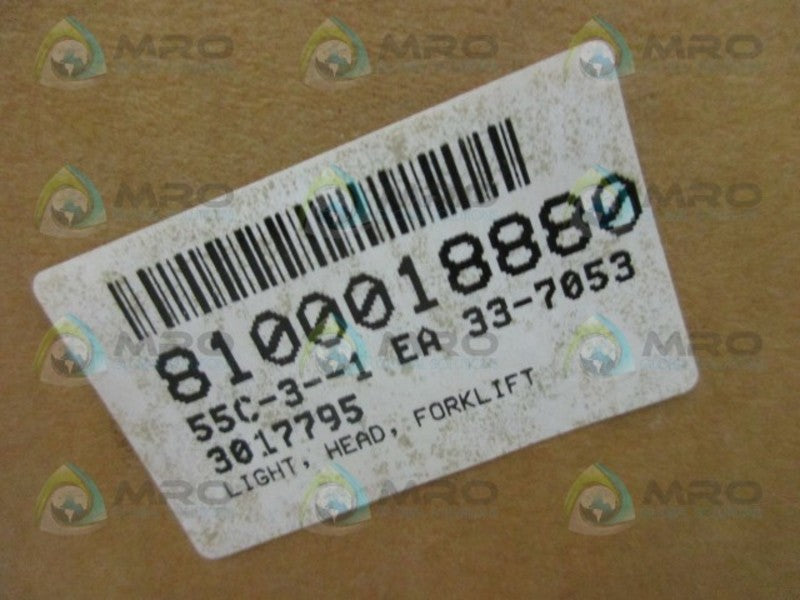 HYSTER 3017795 HEAD LIGHT (AMBER)  NSMP