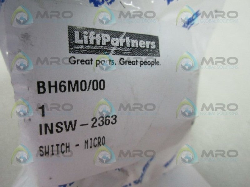 LIFT PARTNERS INSW-2363 MICRO SWITCH * NEW IN FACTORY BAG *