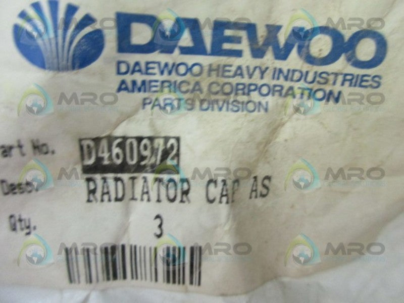 DAEWOO D460972 RADIATOR CAP * NEW IN FACTORY BAG *