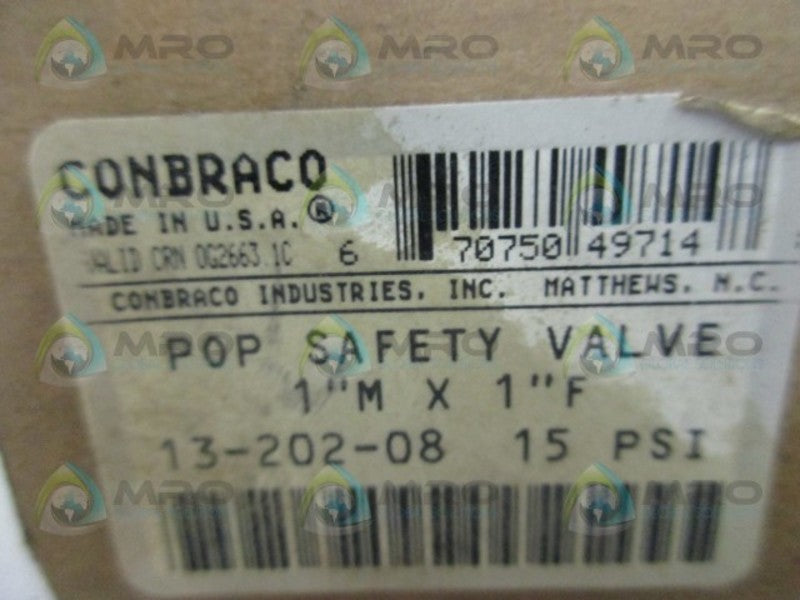 CONBRACO 13-202-08 POP SAFETY VALVE  UNMP