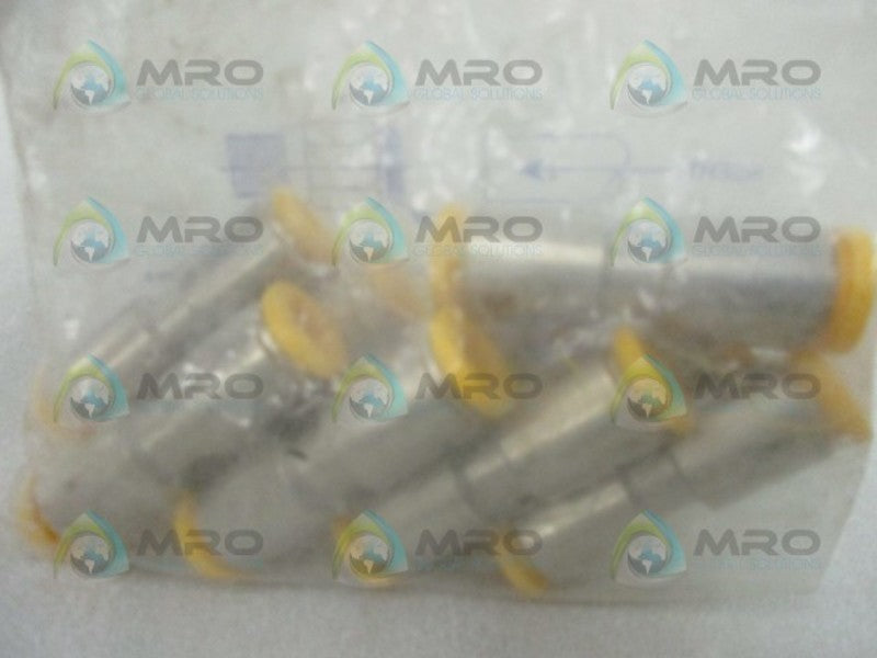 POLY-MATIC 86266 3/8 TUBE DOT STRAIGHT UNION (PKG OF 10) * NEW IN FACTORY BAG *