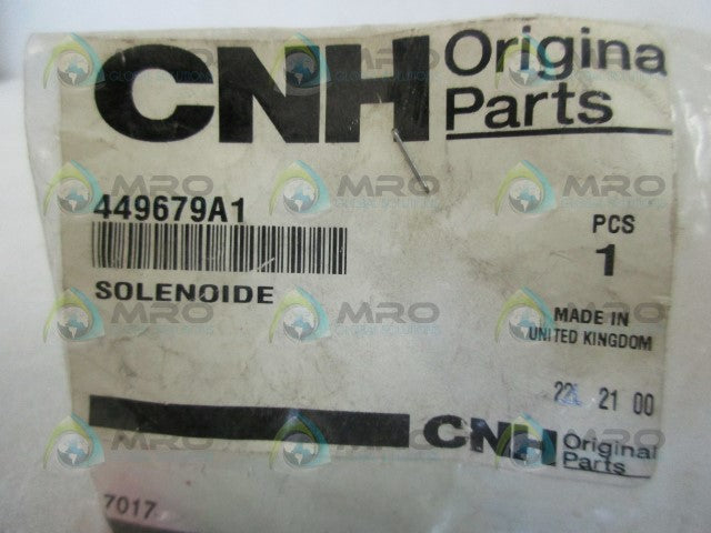 CNH 449679A1 FUEL STOP SHUT OFF SOLENOID * NEW IN FACTORY BAG *