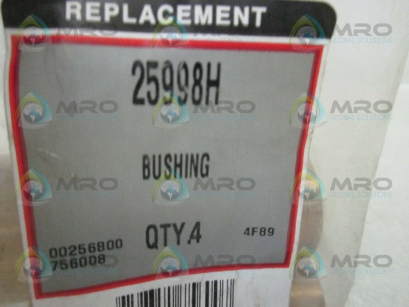 INDUSTRIAL MRO 25998H BUSHING (PK OF 4) * NEW IN FACTORY BAG *
