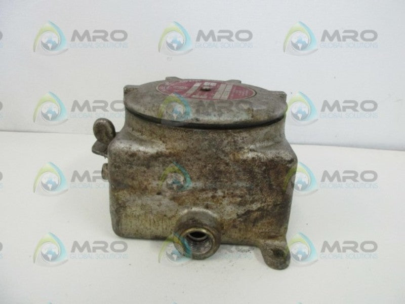 APPLETON GUSC75-4 TUMBLER SWITCH EXPLOSION PROOF  UNMP