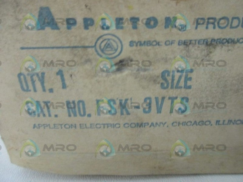 APPLETON FSK-3VTS CONDUIT COVER  NSMP