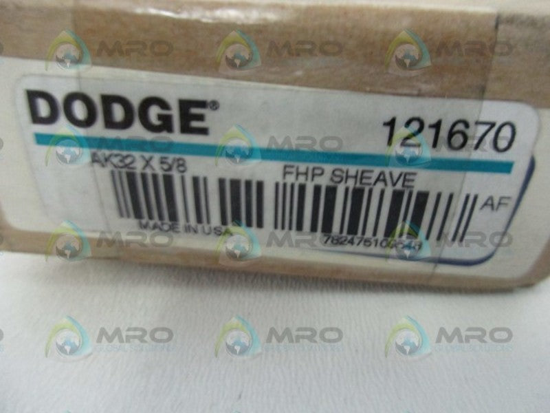 DODGE AK32 PULEY SHEAVE 5/8"  NSMP
