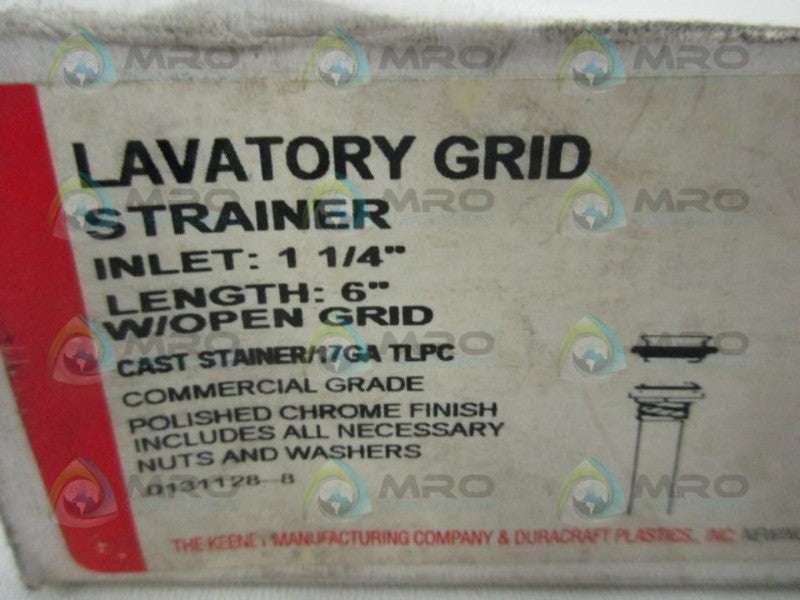 KEENEY 1 1/4" LAVATORY GRID STRAINER  NSMP