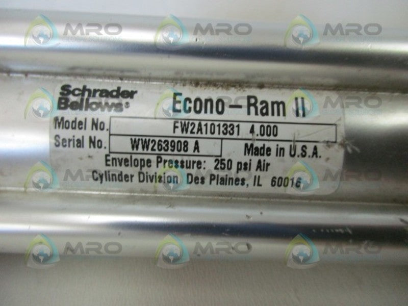 SCHRADER BELLOWS FW2A103314.000 PNEUMATIC CYLINDER  UNMP