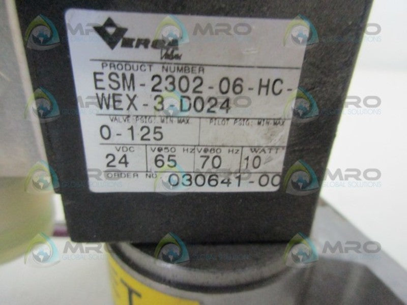 VERSA ESM-2302-06-HC-WEX-3-D024 VALVE  UNMP