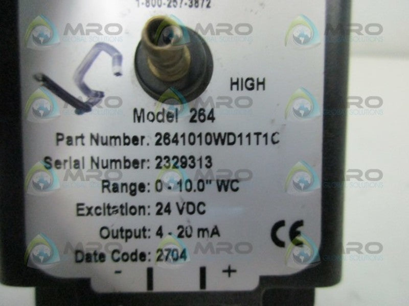 SETRA 2641010WD11T1C PRESSURE TRANSDUCER  UNMP