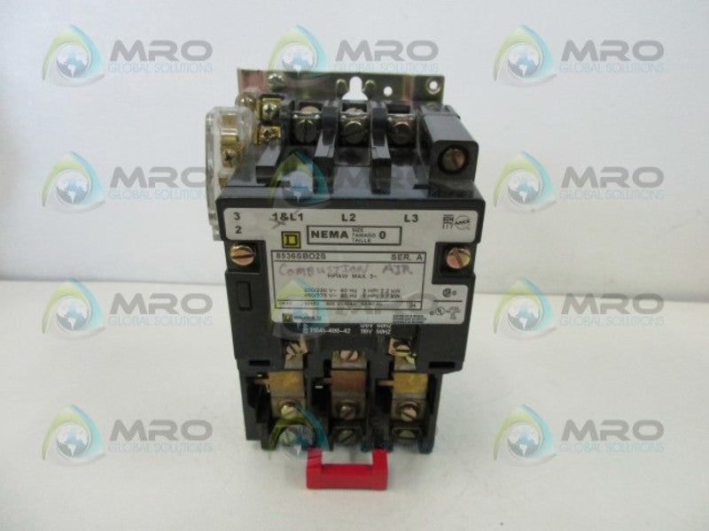 SQUARE D 8536-DBO2S MOTOR STARTER (AS PICTURED)  UNMP