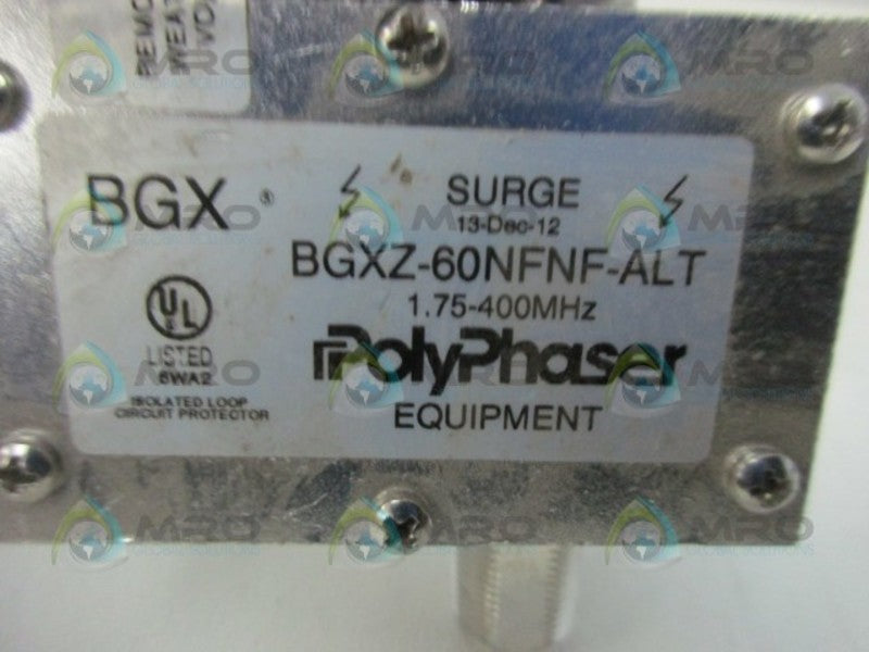 POLYPHASER BGXZ-60NFNF-ALT DC PASS COAX PROTECTOR  NSNP